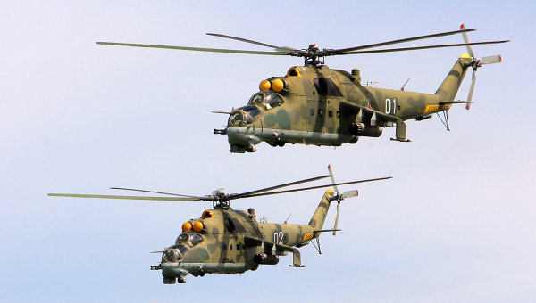 Россия отправила в Армению военные вертолеты
